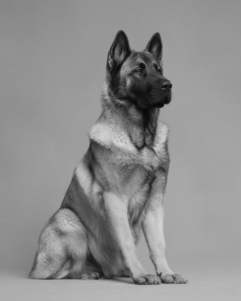 Anatolian Shepherd Dog, illustration, with brown mask, smooth coat, in blue fawn, brindle Anatolian Shepherd Dog, illustration, with brown mask, smooth coat, in blue fawn, brindle