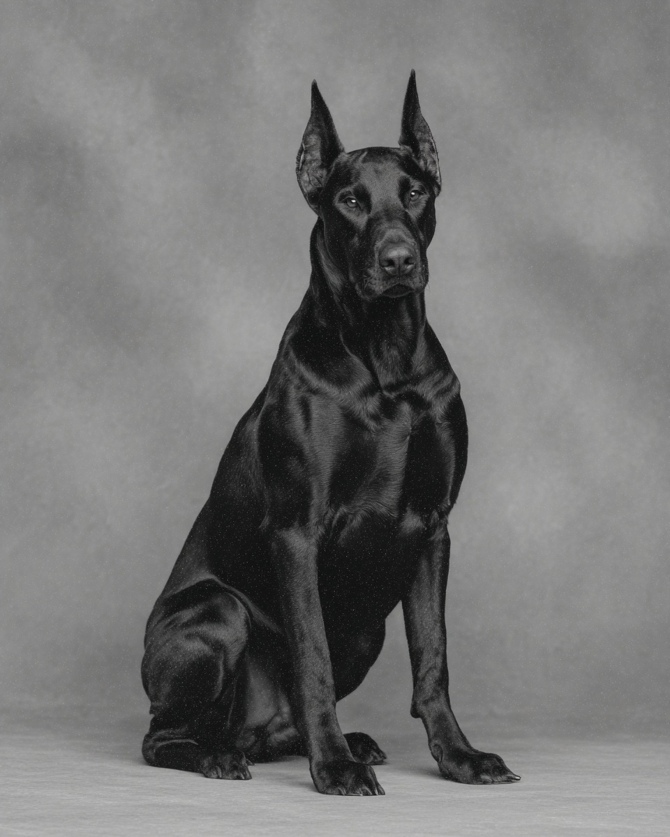 Manchester Terrier (Standard), illustration, with tan markings, smooth coat, in black, black & tan Manchester Terrier (Standard), illustration, with tan markings, smooth coat, in black, black & tan