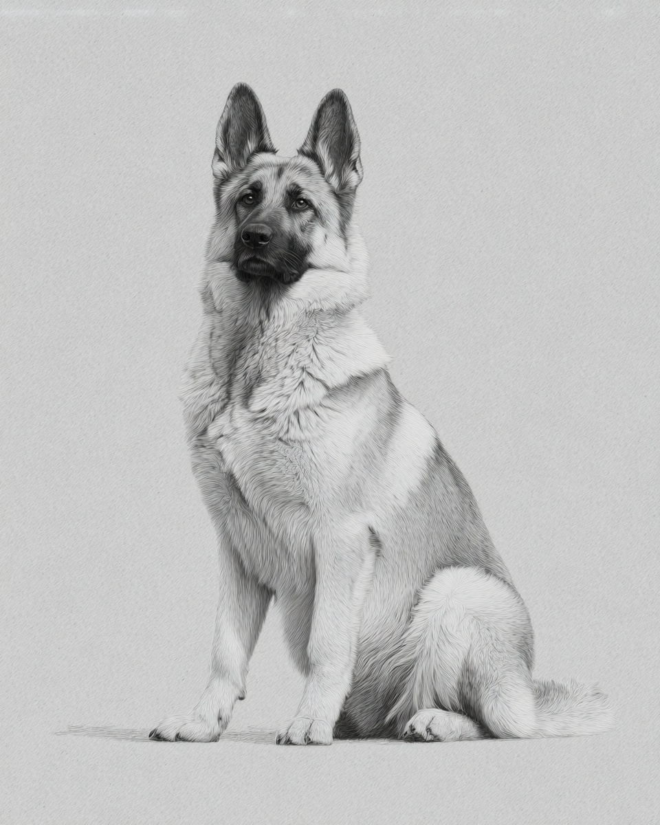 Norwegian Elkhound, illustration, double coat, in black & gray, black & silver Norwegian Elkhound, illustration, double coat, in black & gray, black & silver