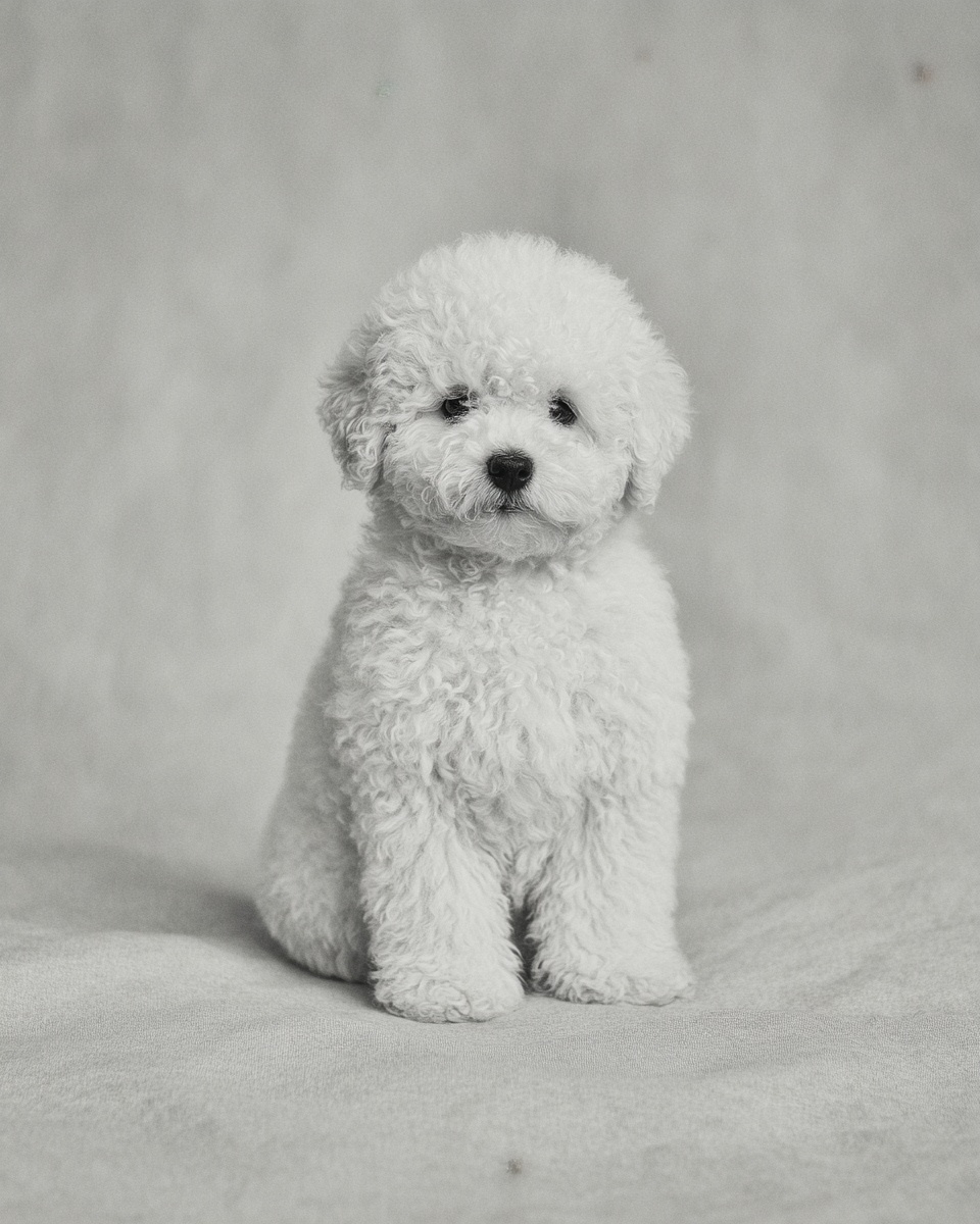 Drawing of Poodle dog breed